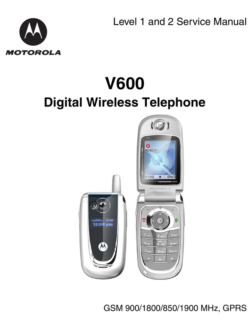 Motorola V600 User manual Motorola V600 User manual