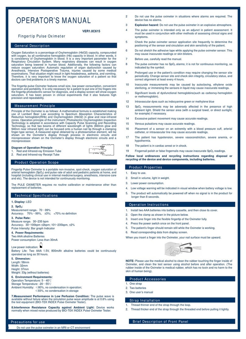 SantaMedical SM-210 Operator's manual SantaMedical SM-210 Operator's manual