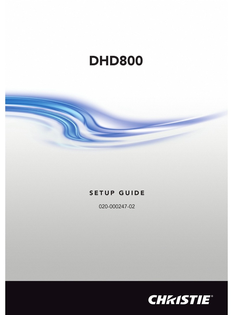 Christie DHD800 Setup guide