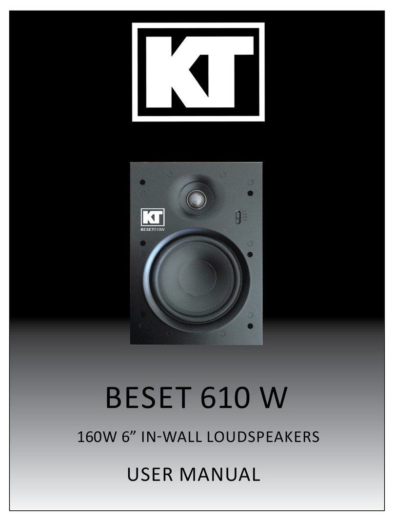 KT BESET 610 W user manual