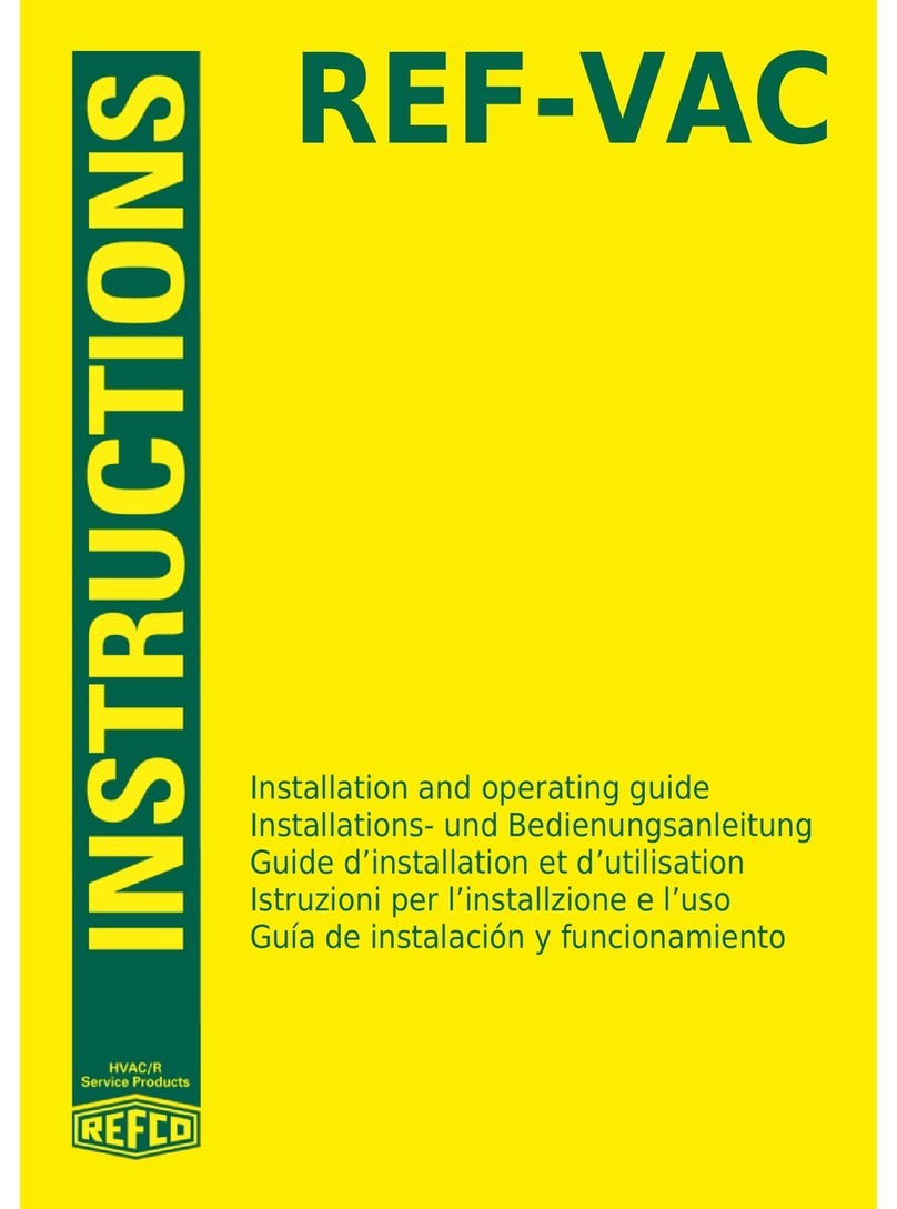 Refco REF-VAC Installation and operating guide