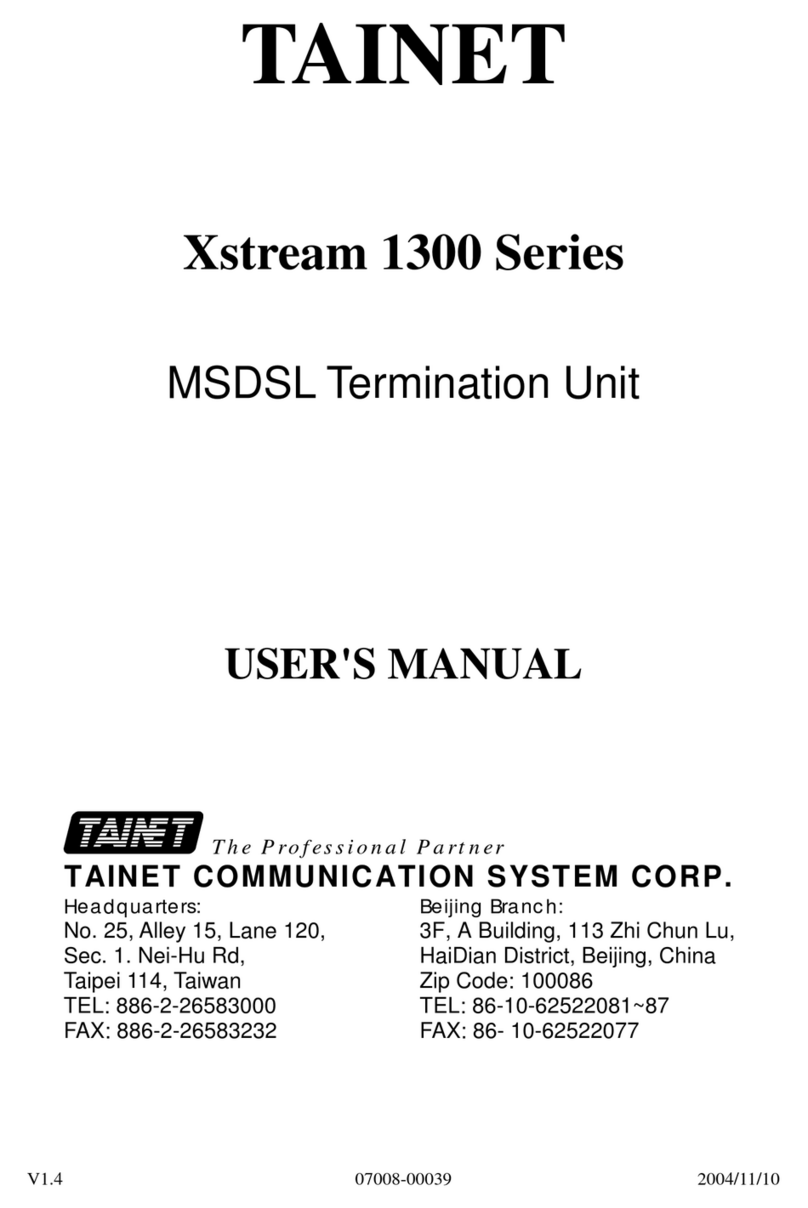 Tainet Xstream 1300 Series user manual