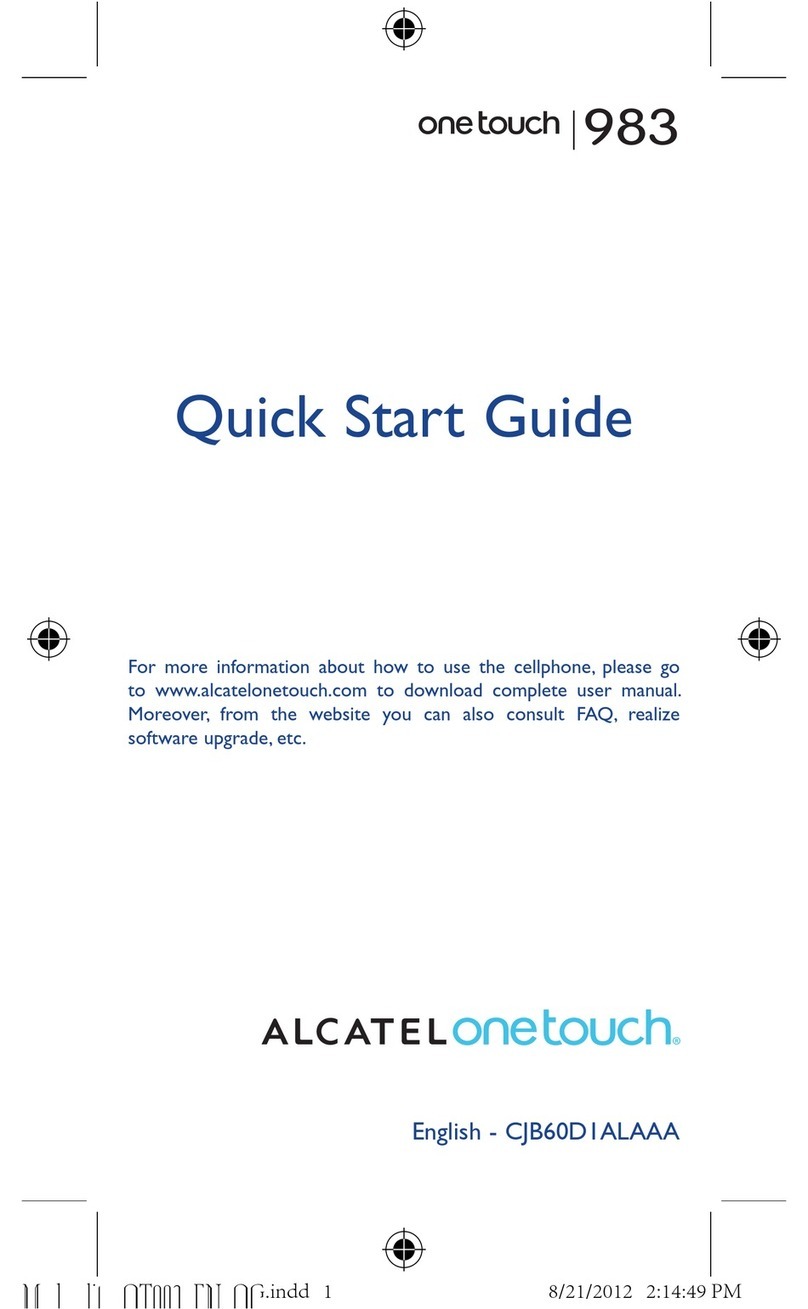 Alcatel One Touch 983 User manual