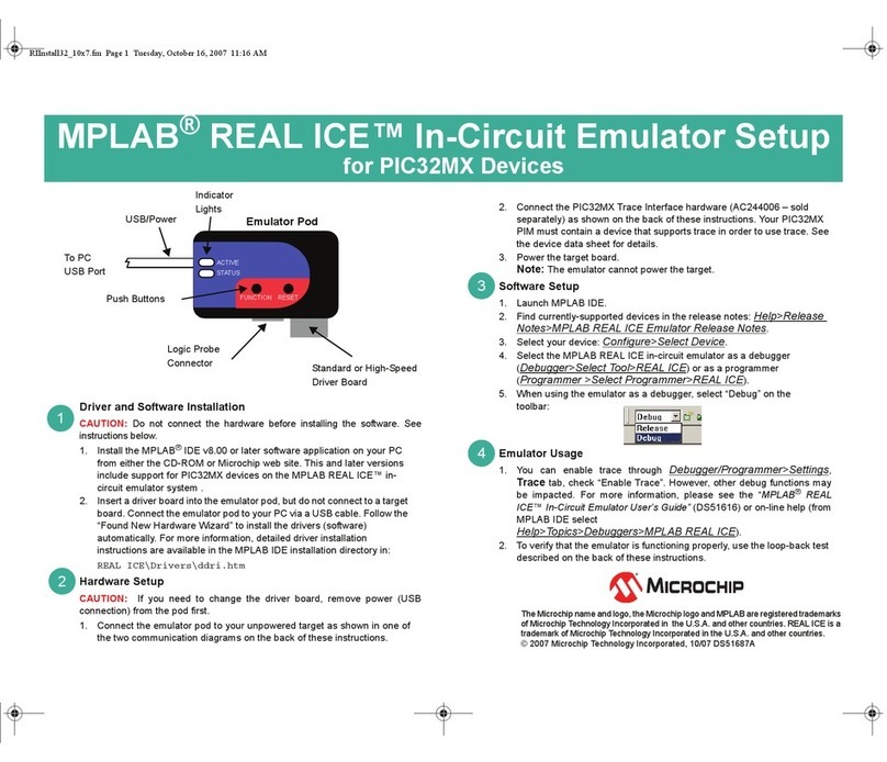 Microchip Technology MPLAB REAL ICE In-Circuit Emulator Manual