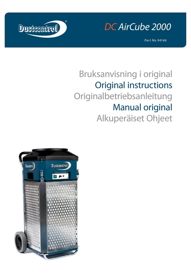 Dustcontrol DC AirCube 2000 User manual Dustcontrol DC AirCube 2000 User manual