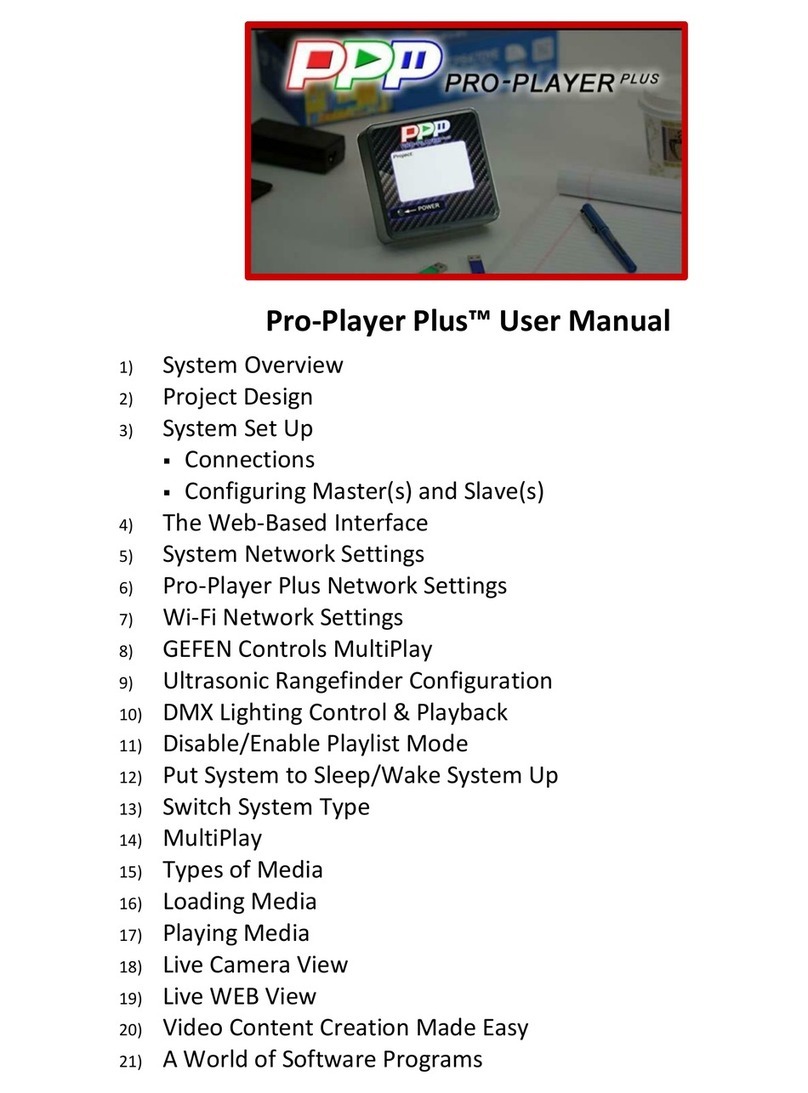 ProPlayerPlus Pro-Player Plus user manual