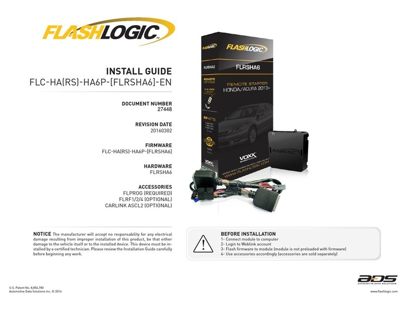 FlashLogic FLRSHA6 User manual
