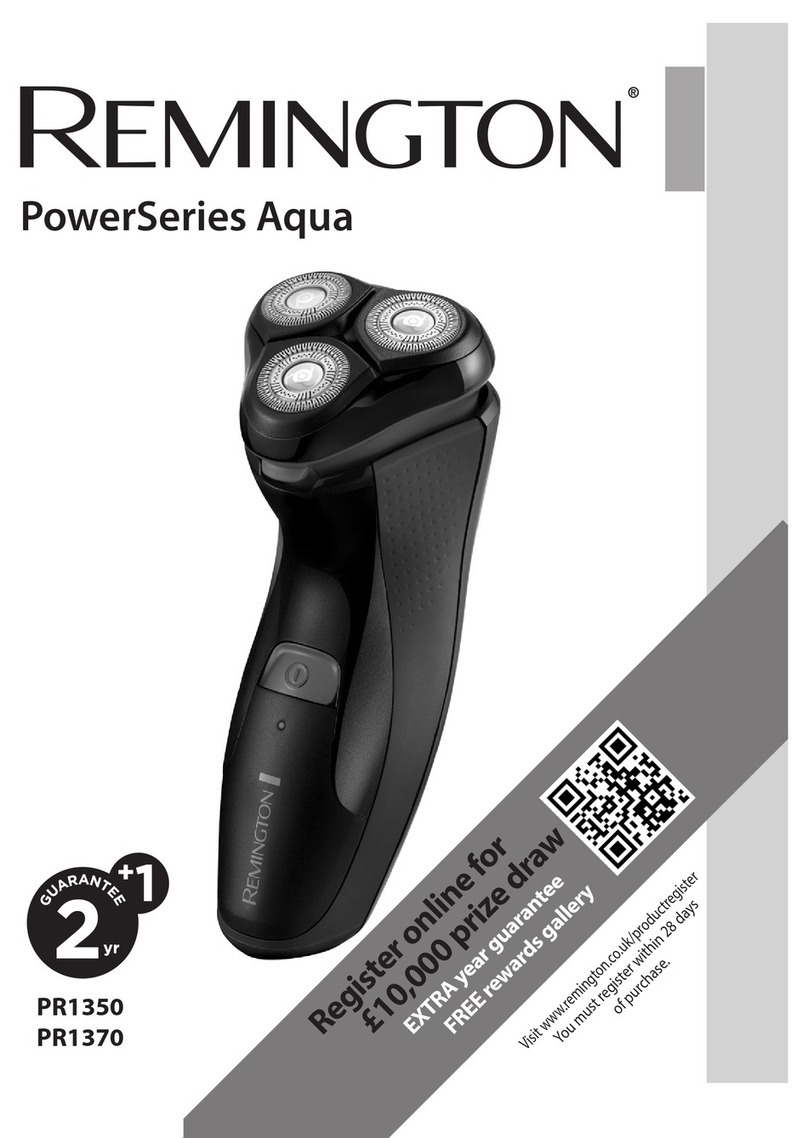 Remington PowerSeries Aqua PR1350 User manual