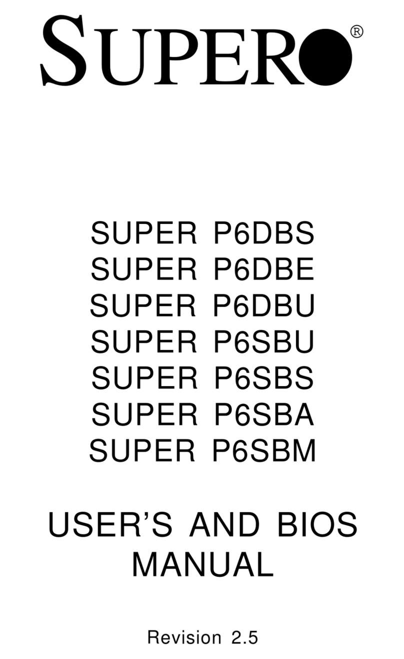 Supero SUPER P6DBS User manual