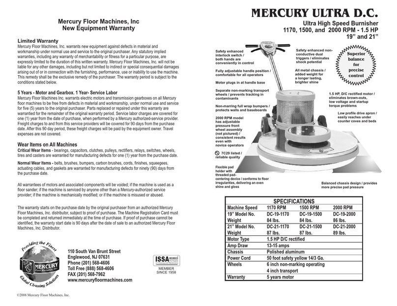 Mercury 1170 RPM User manual