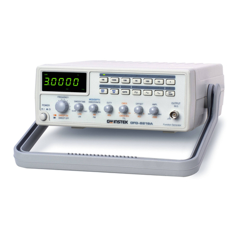 GW Instek GFG-8215A instruction manual
