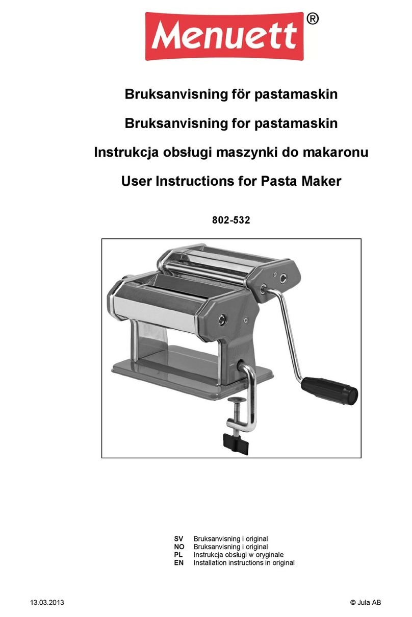 Menuett 802-532 User instructions