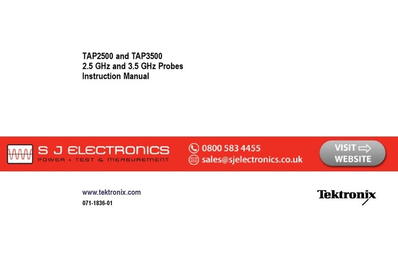 Tektronix TAP2500 User manual