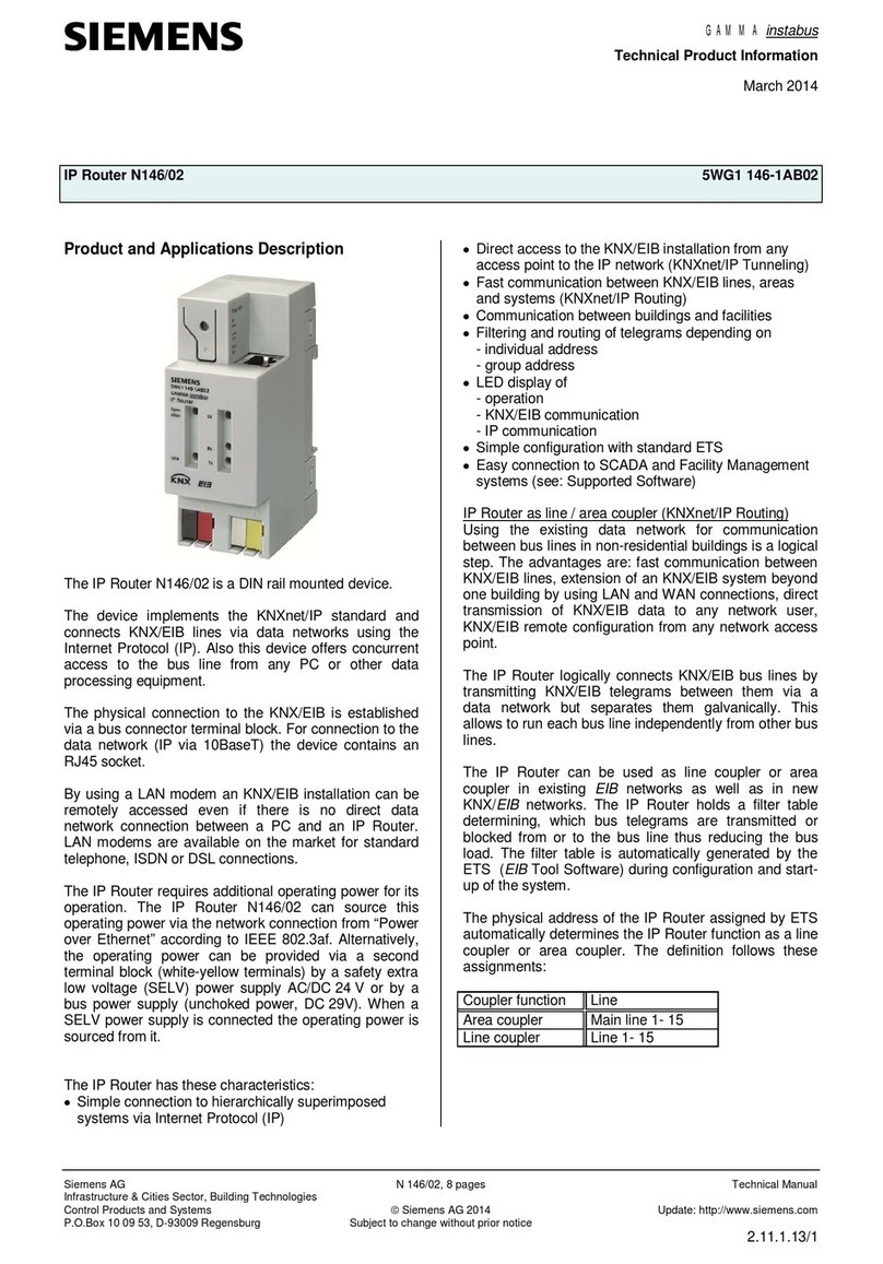 Siemens N146/02 User manual