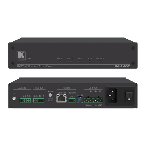 Kramer PA-120Z user manual