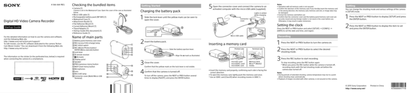 Sony HDR-AS200V User guide