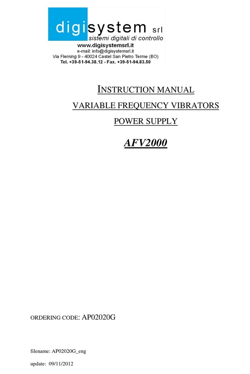 DIGISYSTEM AFV2000 instruction manual