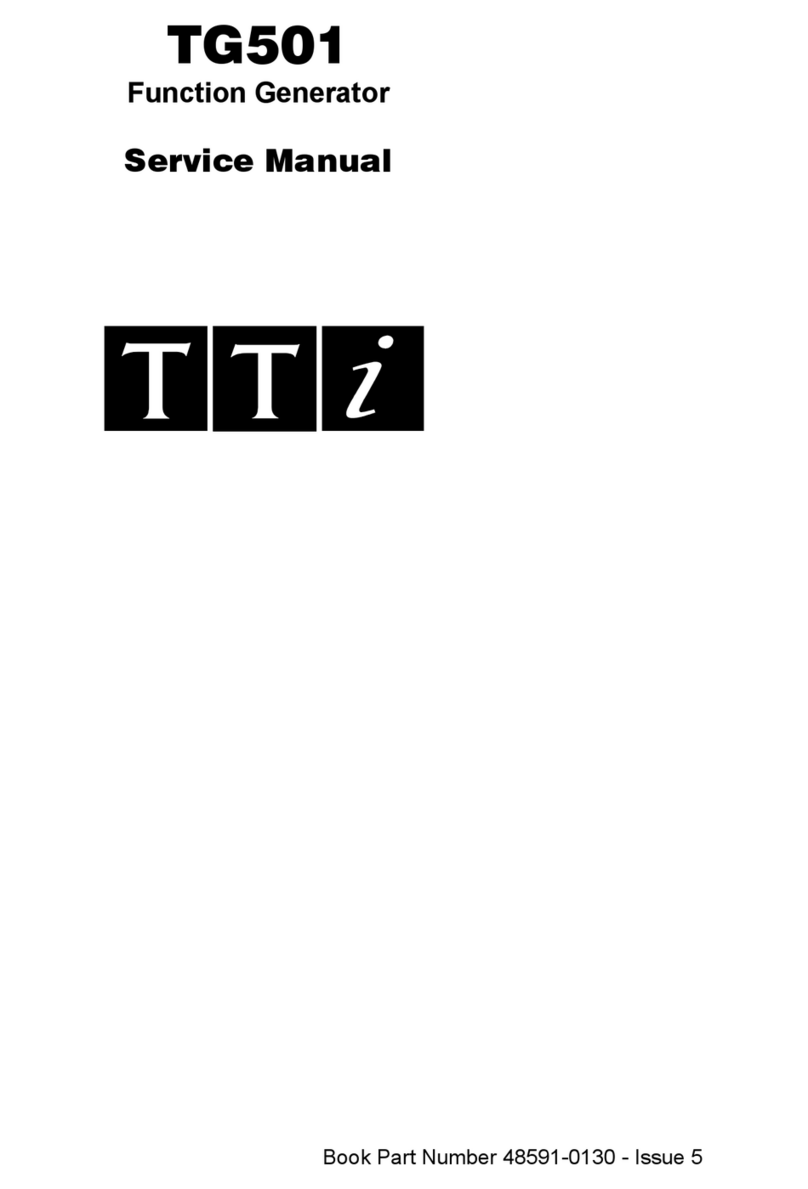 TTI TG501 Service manual