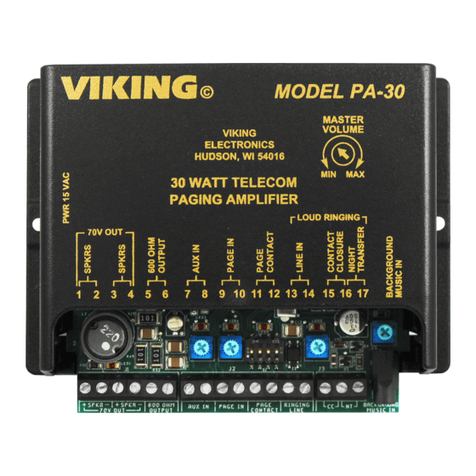 Viking PA-30 product manual