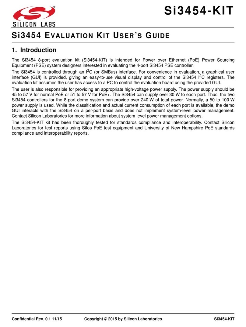 Silicon Laboratories Si3454-KIT User manual