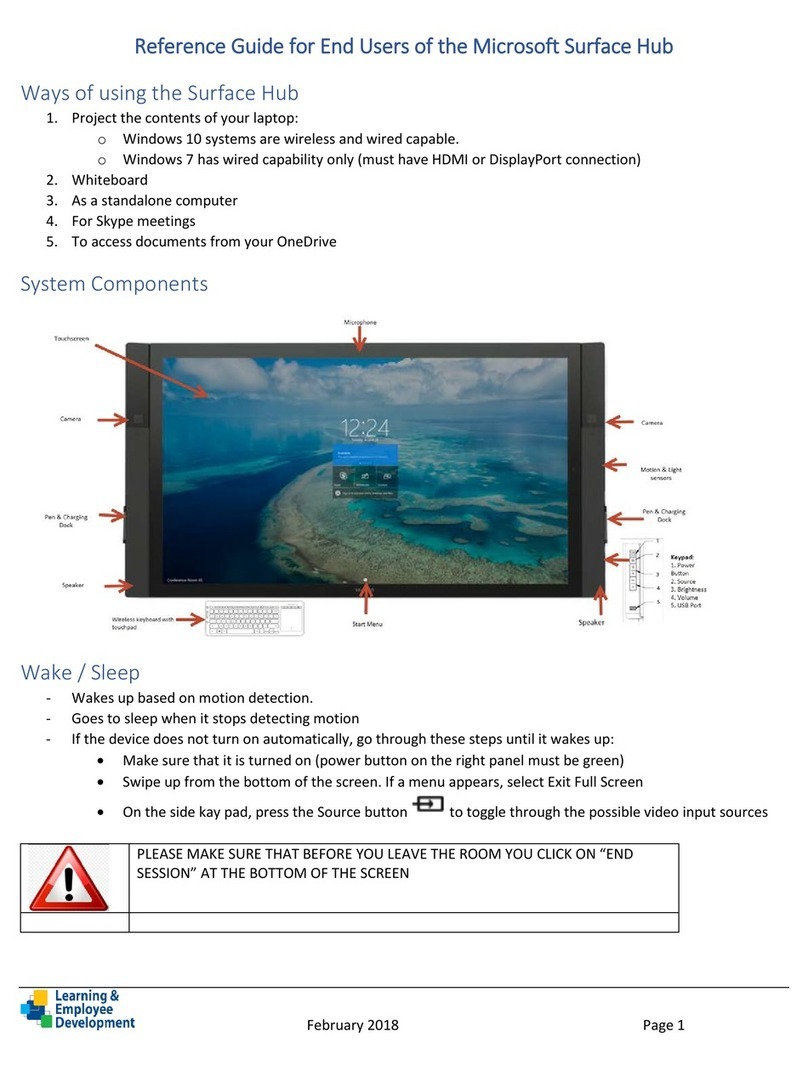 Microsoft Surface User manual