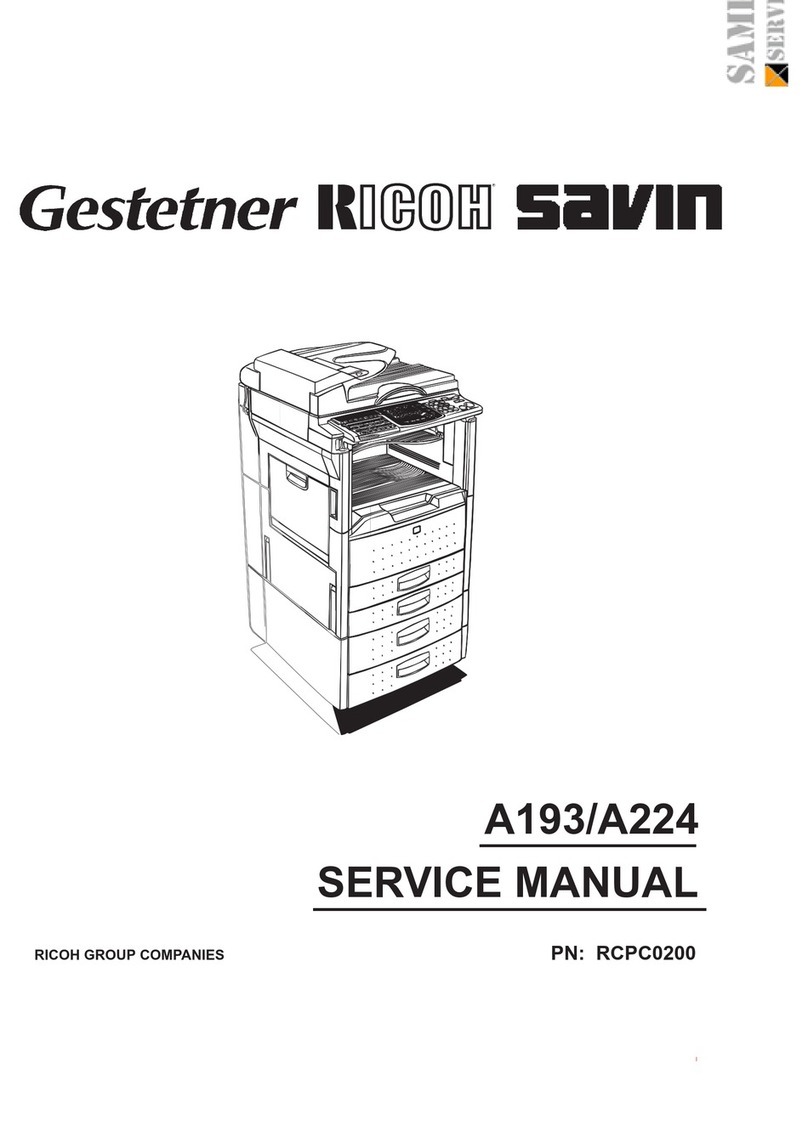 Ricoh Aficio 200 User manual