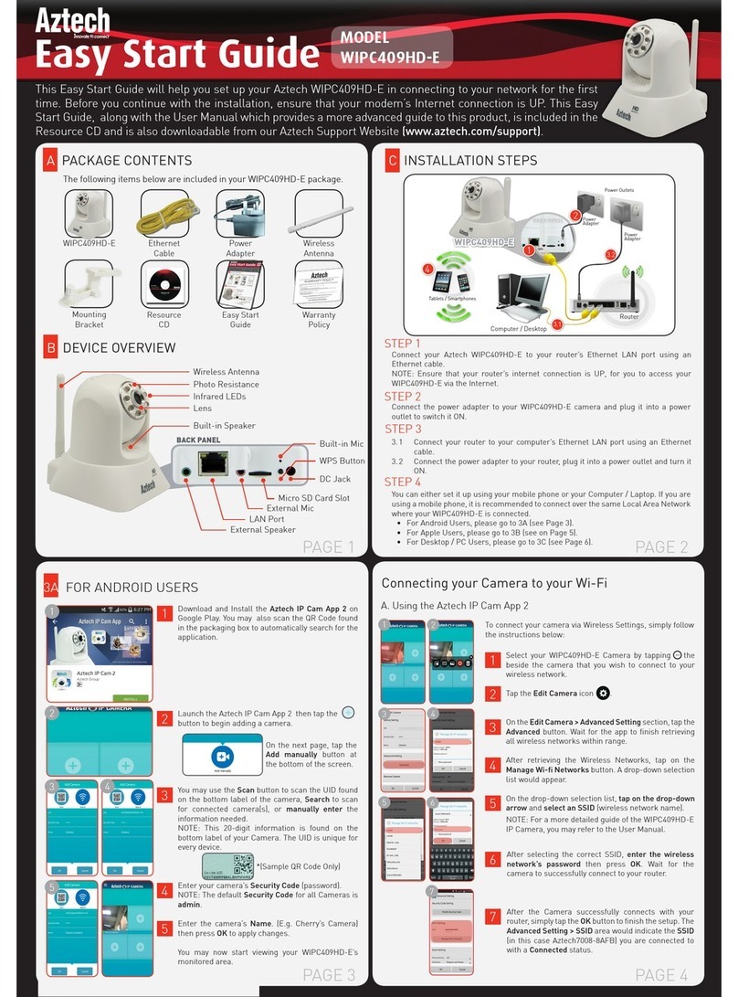 Aztech WIPC409HD-E Instructions for use
