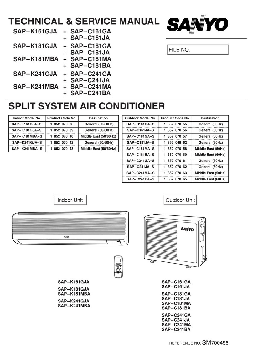 Sanyo SAP-K161GJA Operating manual Sanyo SAP-K161GJA Operating manual