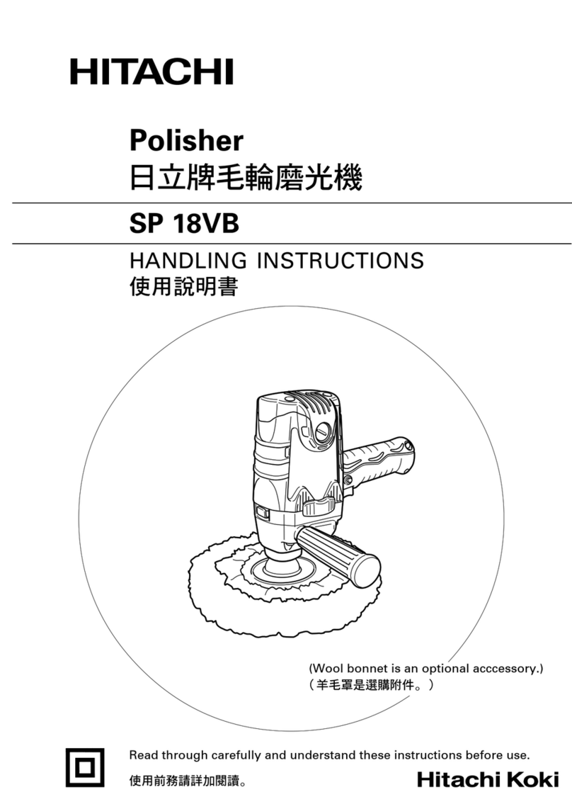 Hitachi SP 18VB User manual