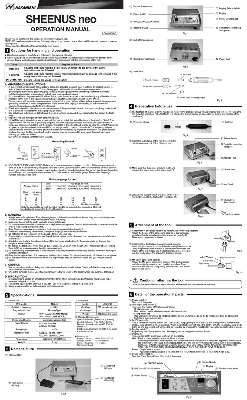 Nakanishi Sheenus neo Operation manual