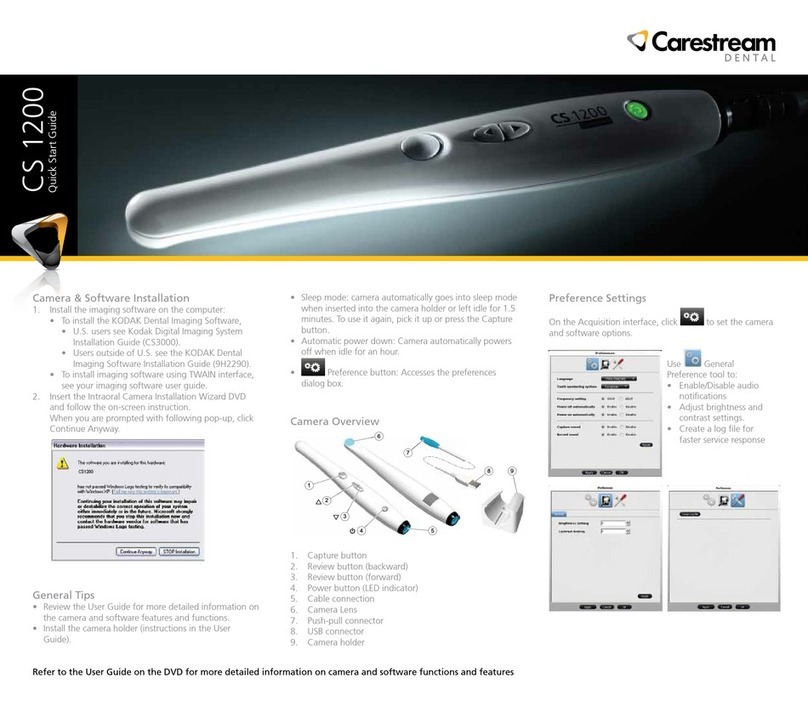 Carestream CS 1200 quick start guide