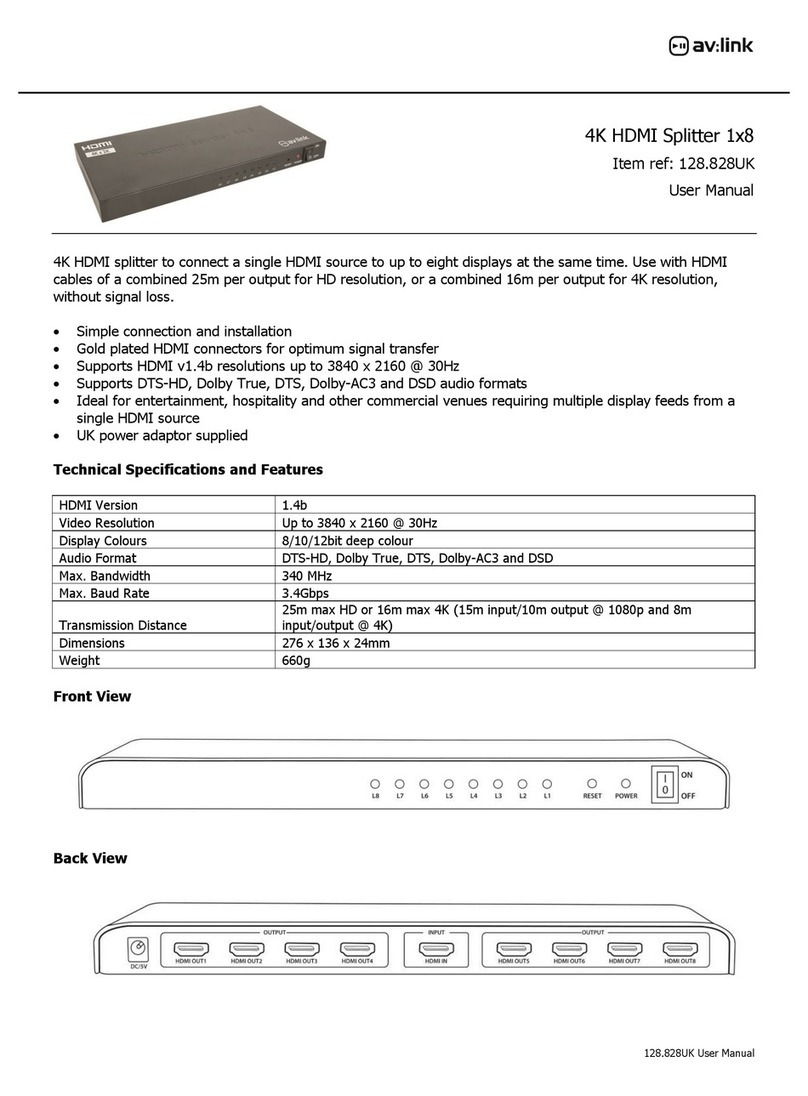 AVLink 128828UK user manual