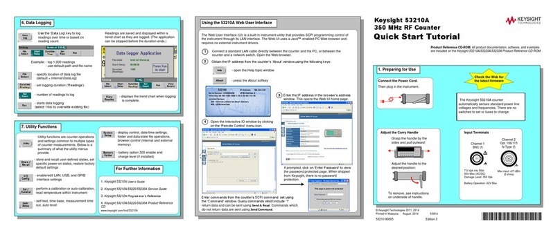 Keysight Technologies 53210A User manual