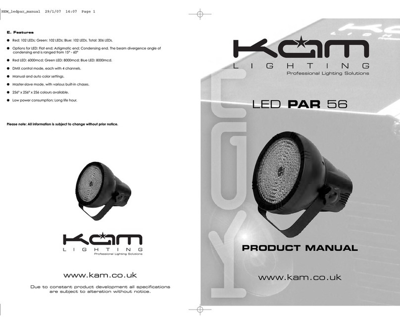 KAM LED PAR 56 User manual