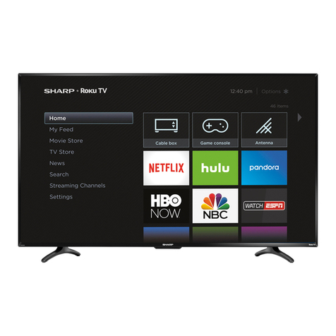 Sharp Roku TV LC-55LB481C User manual