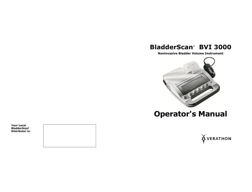 Verathon BladderScan BVI 3000 Operator's manual