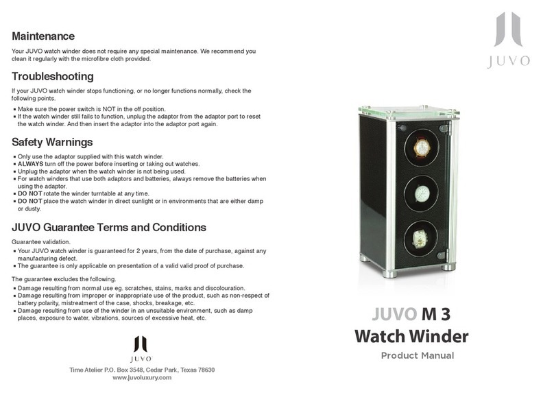 Juvo M 3 product manual