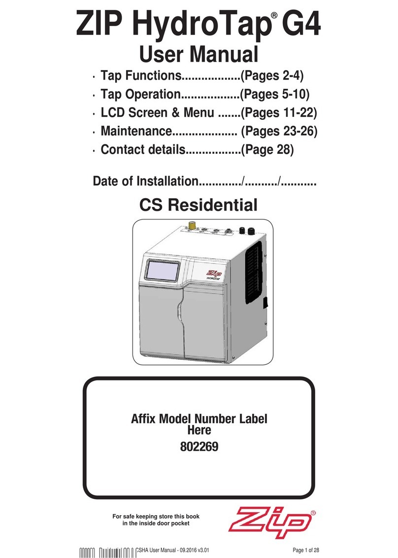 Zip HydroTap G4 user manual