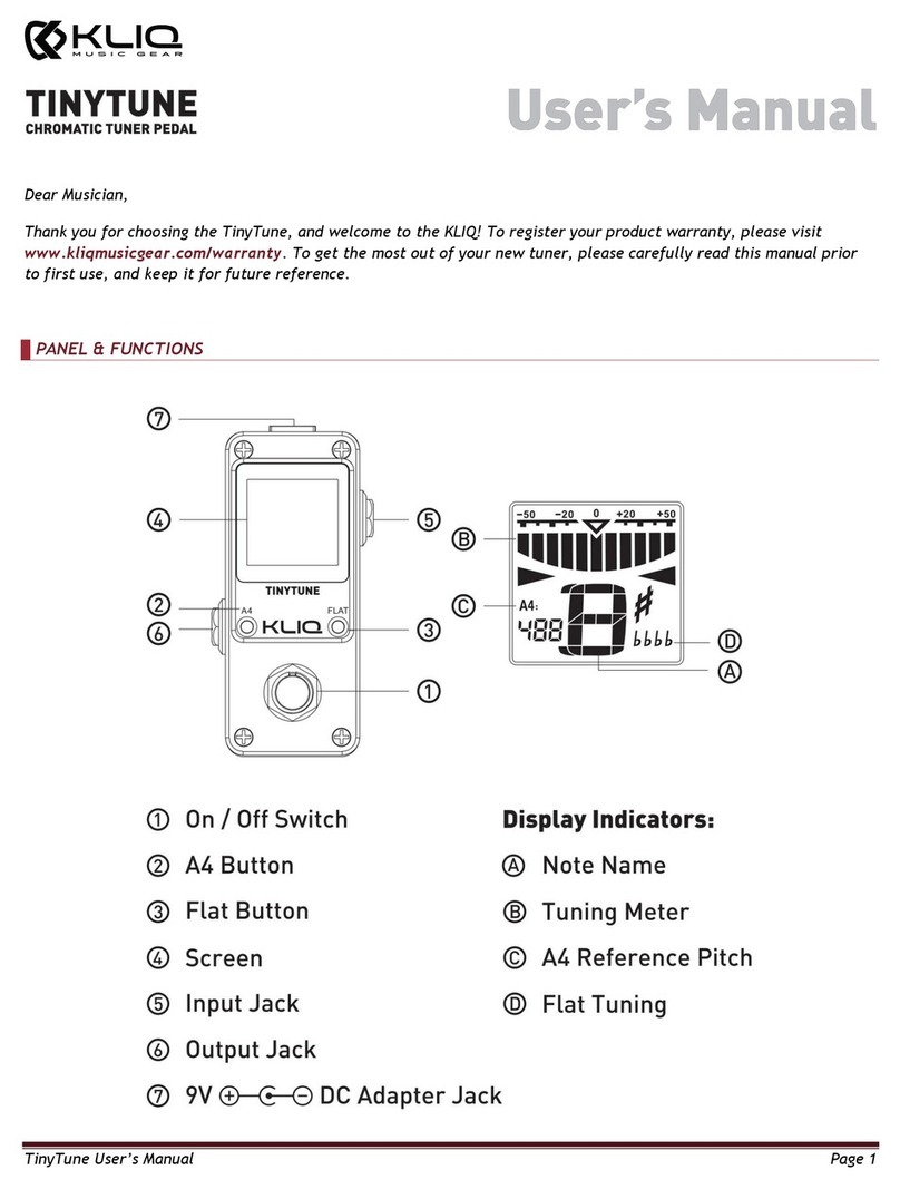 KLIQ TinyTune user manual