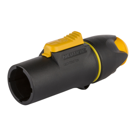 NEUTRIK NAC3MX-W powerCON TRUE1 Operating & assembly instruction NEUTRIK NAC3MX-W powerCON TRUE1 Operating & assembly instruction