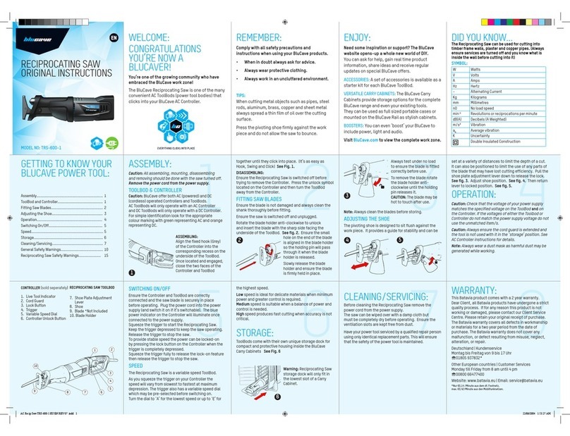 Blucave TRS-600-1 Original instructions
