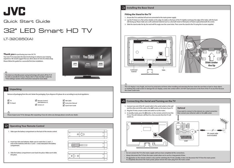JVC LT-32C650 User manual