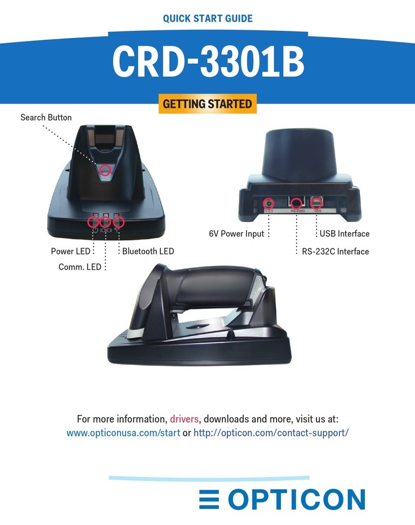 Opticon CRD-3301B quick start guide