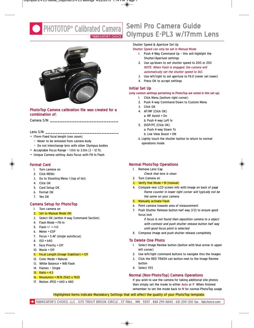 Olympus E-PL3 Guide