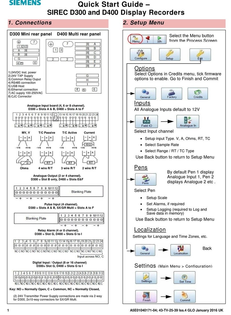 Siemens SIREC D400 User manual
