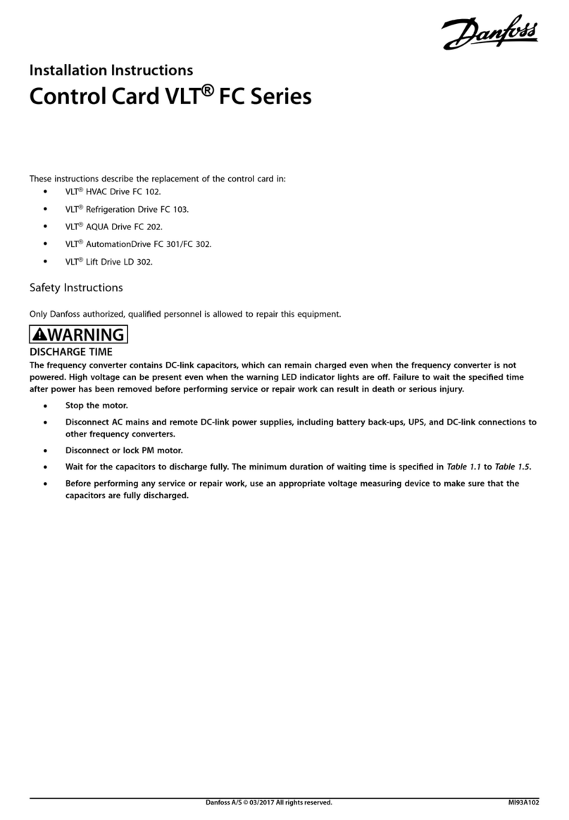 Danfoss VLT HVAC Drive FC 102 User manual