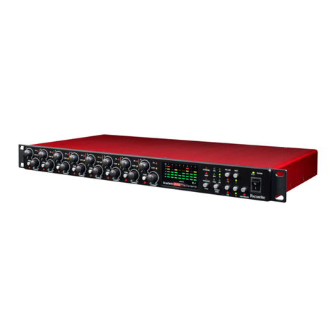 Focusrite Scarlett OctoPre Dynamic User manual