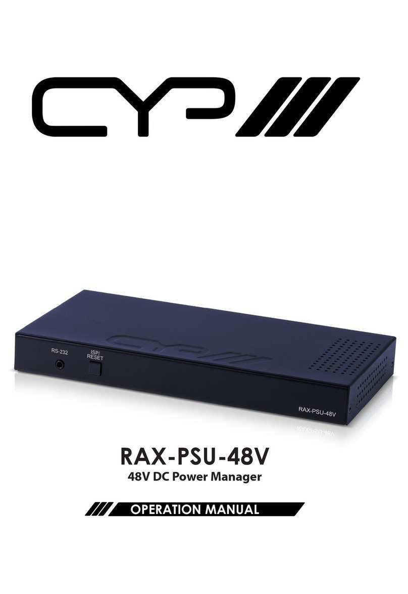 CYP RAX-PSU-48V Installation manual