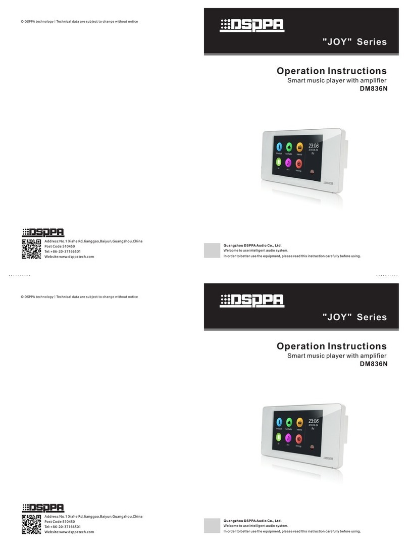 DSPPA DM836N Operation instructions