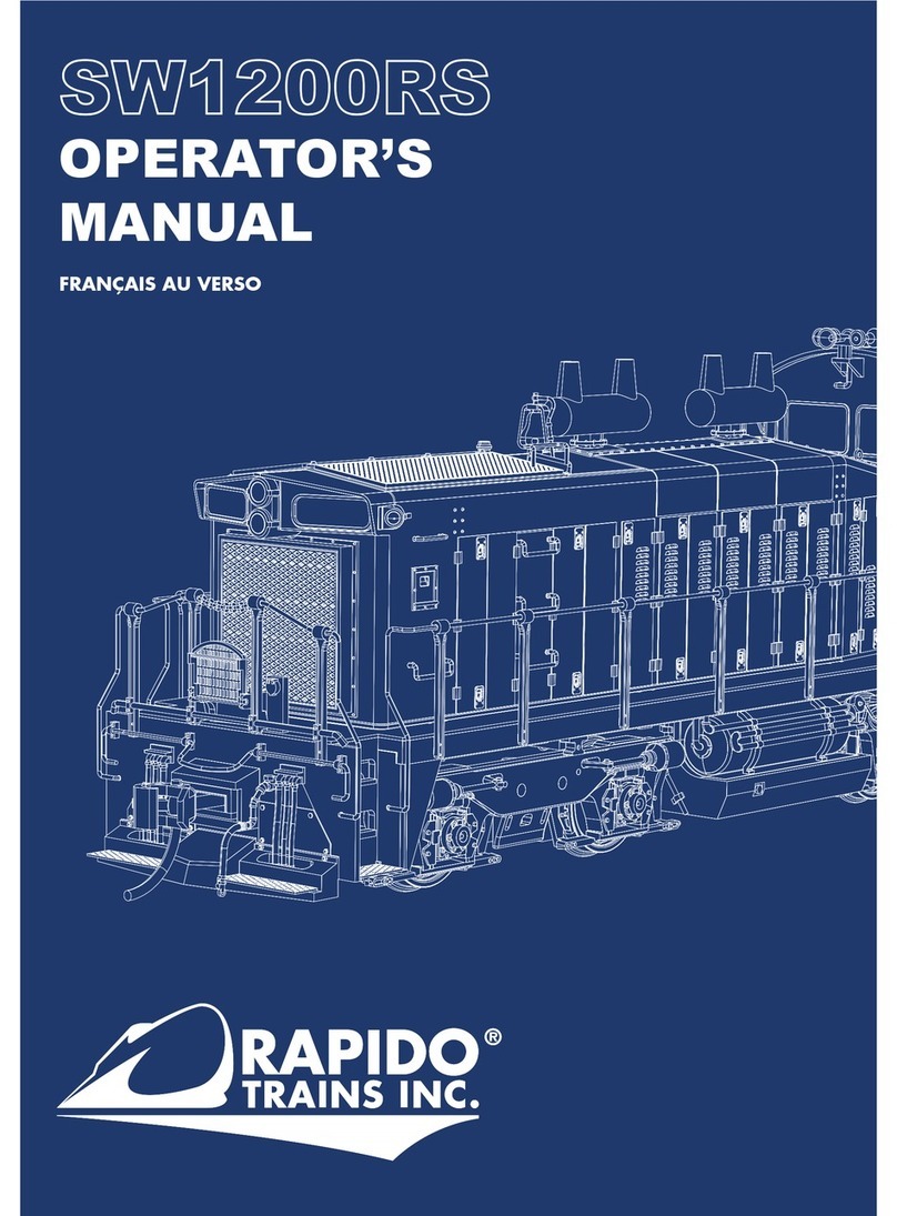 Rapido Trains SW1200RS Operator's manual